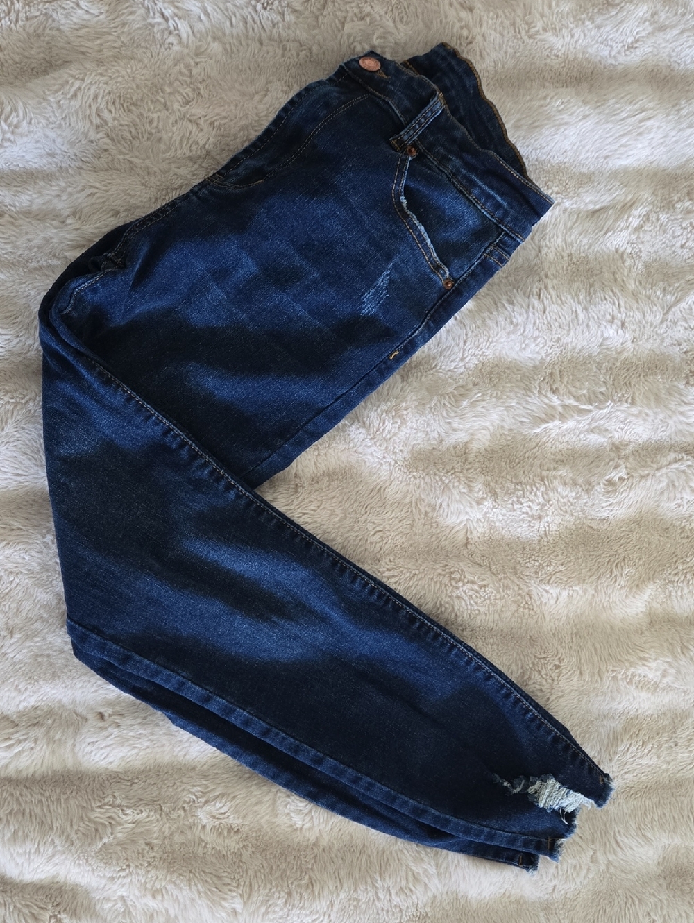 SHEIN Dark Blue Skinny Jeans